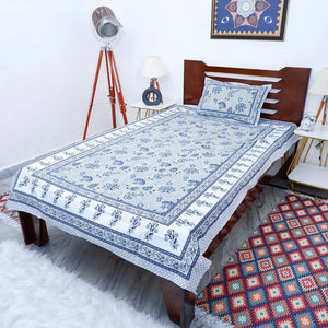 Sleep Like Royalty: Dive into the Bliss of 100% Pure Cotton Bed Sheets from TheJaipuri.com