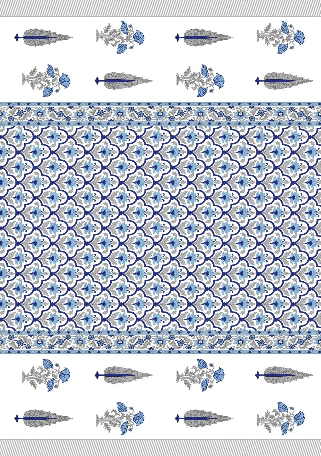 Hand & Bath Towel Set | Pure Cotton | Set of 3 | 300 GSM | Super-Soft, Absorbent & Odor Resistant - Kiran