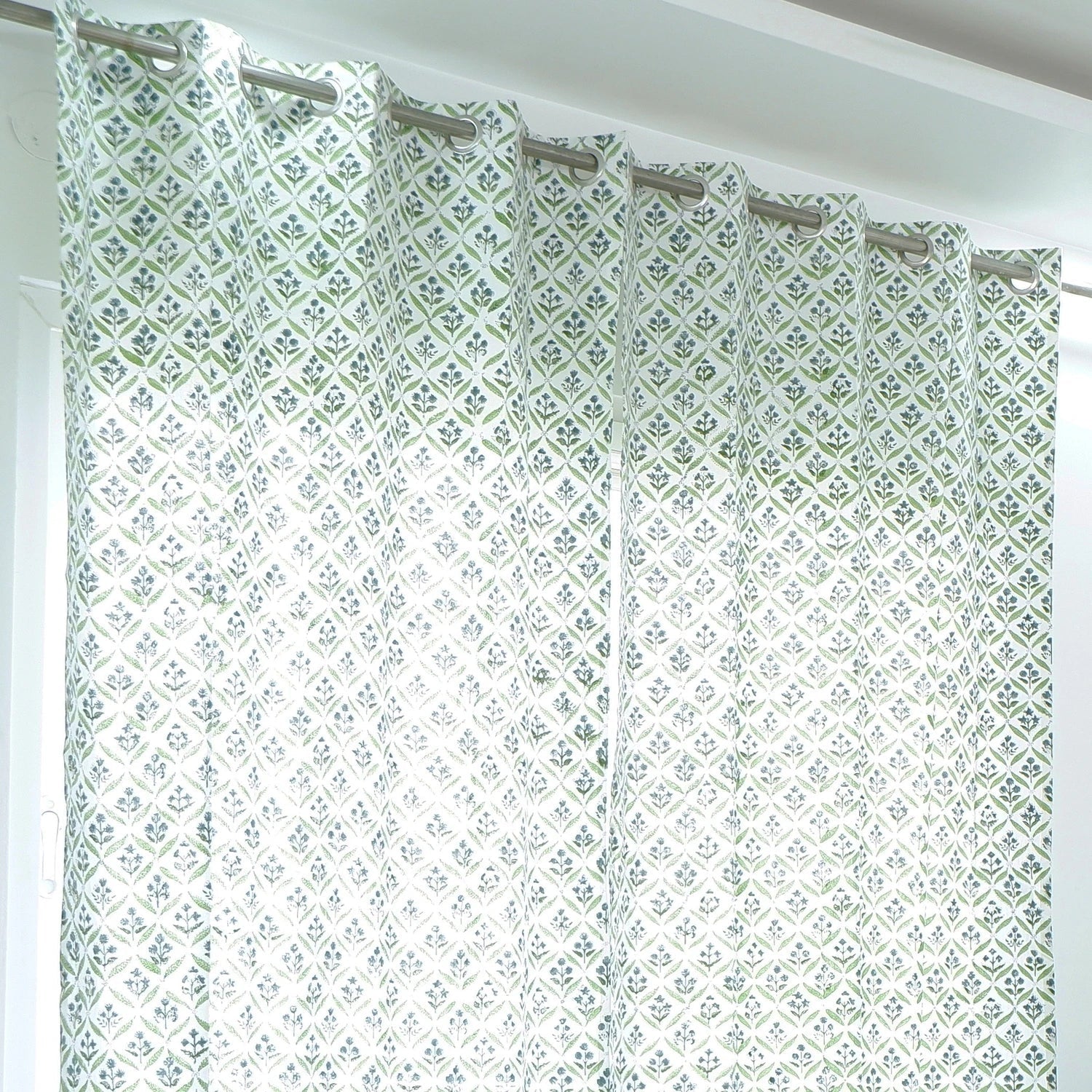 Block Print Cotton curtain - Salona - Tarvik