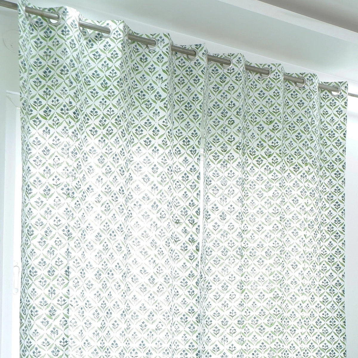 Block Print Cotton curtain - Salona - Tarvik