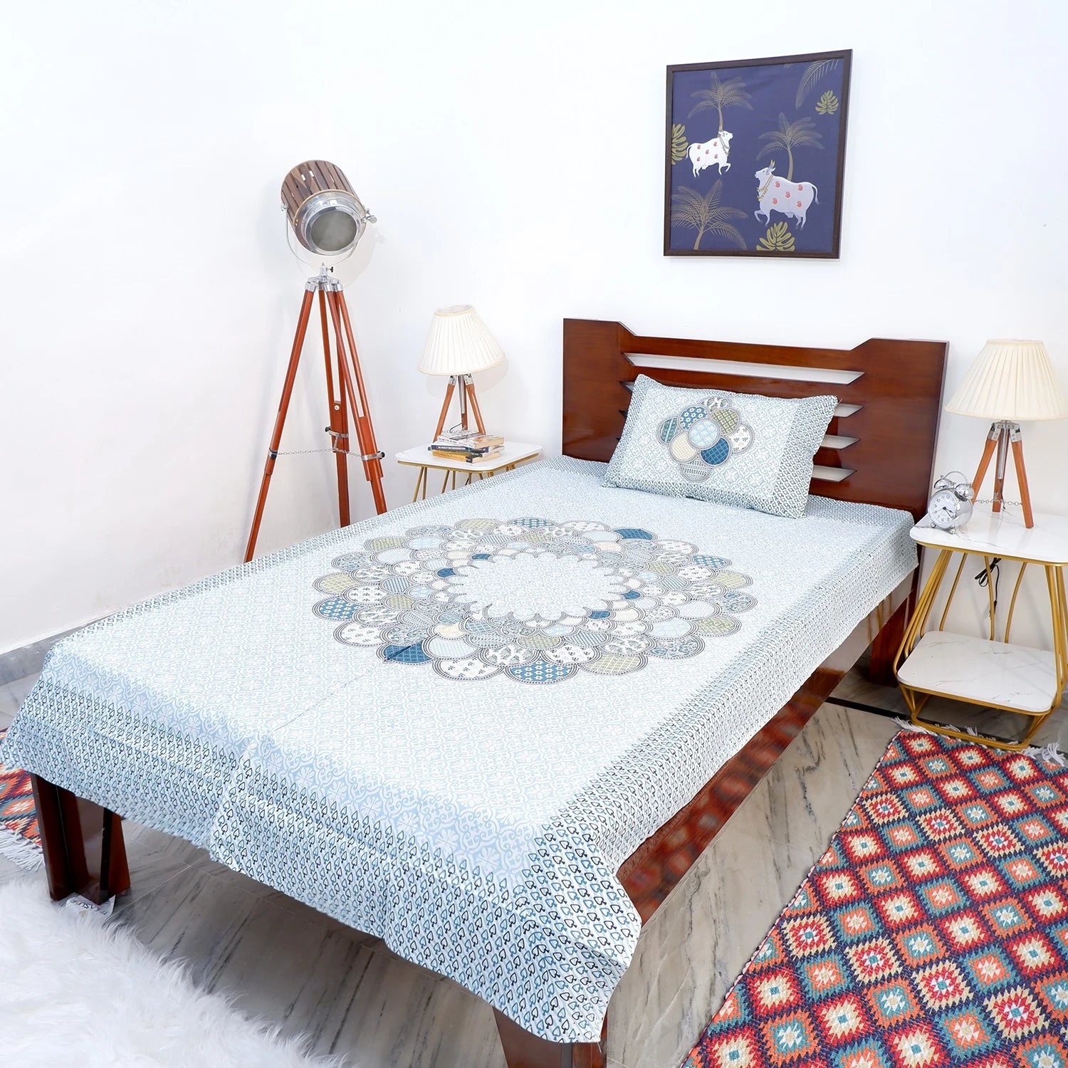 100% Pure Cotton Bed Sheet | Sana