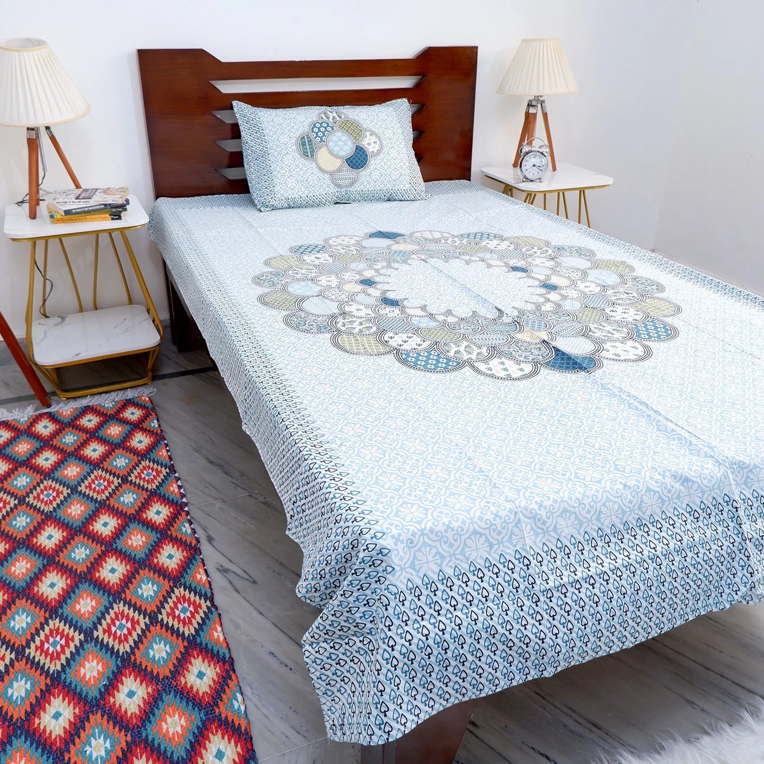 100% Pure Cotton Bed Sheet | Sana