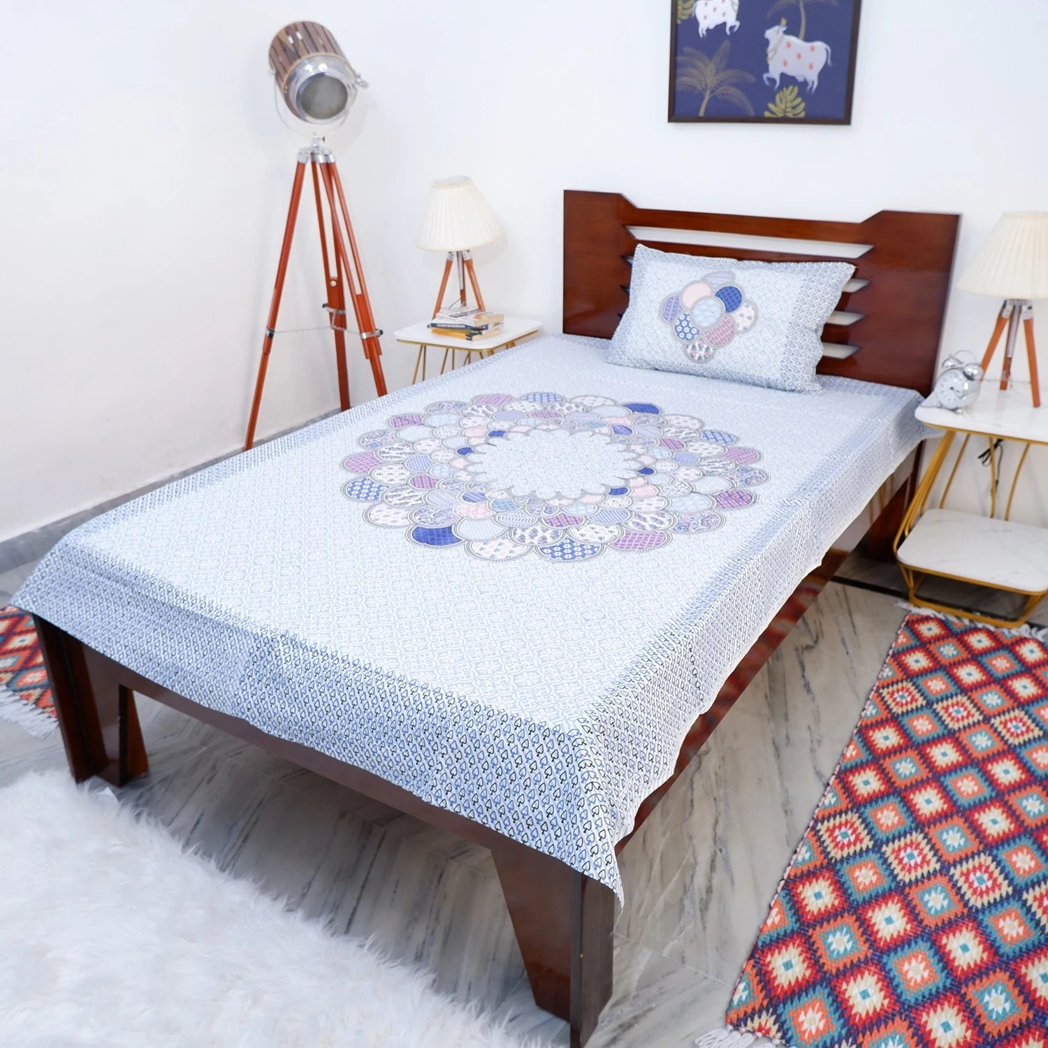 100% Pure Cotton Bed Sheet | Sana