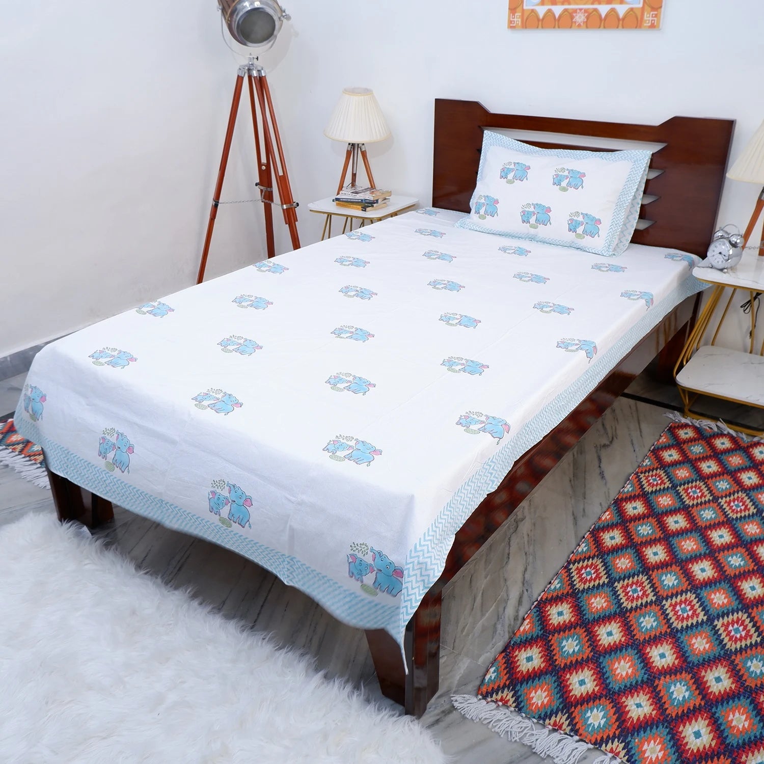 100% Pure Cotton Kid's Bed Sheet | Jungle Journey Softness