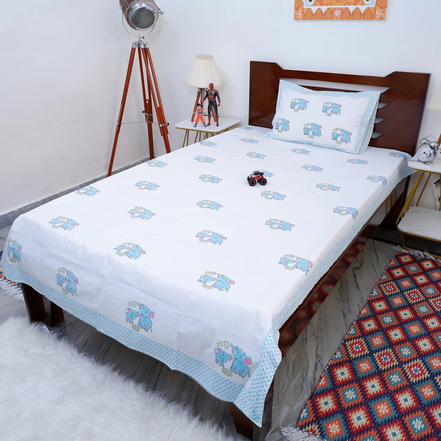 100% Pure Cotton Kid's Bed Sheet | Jungle Journey Softness