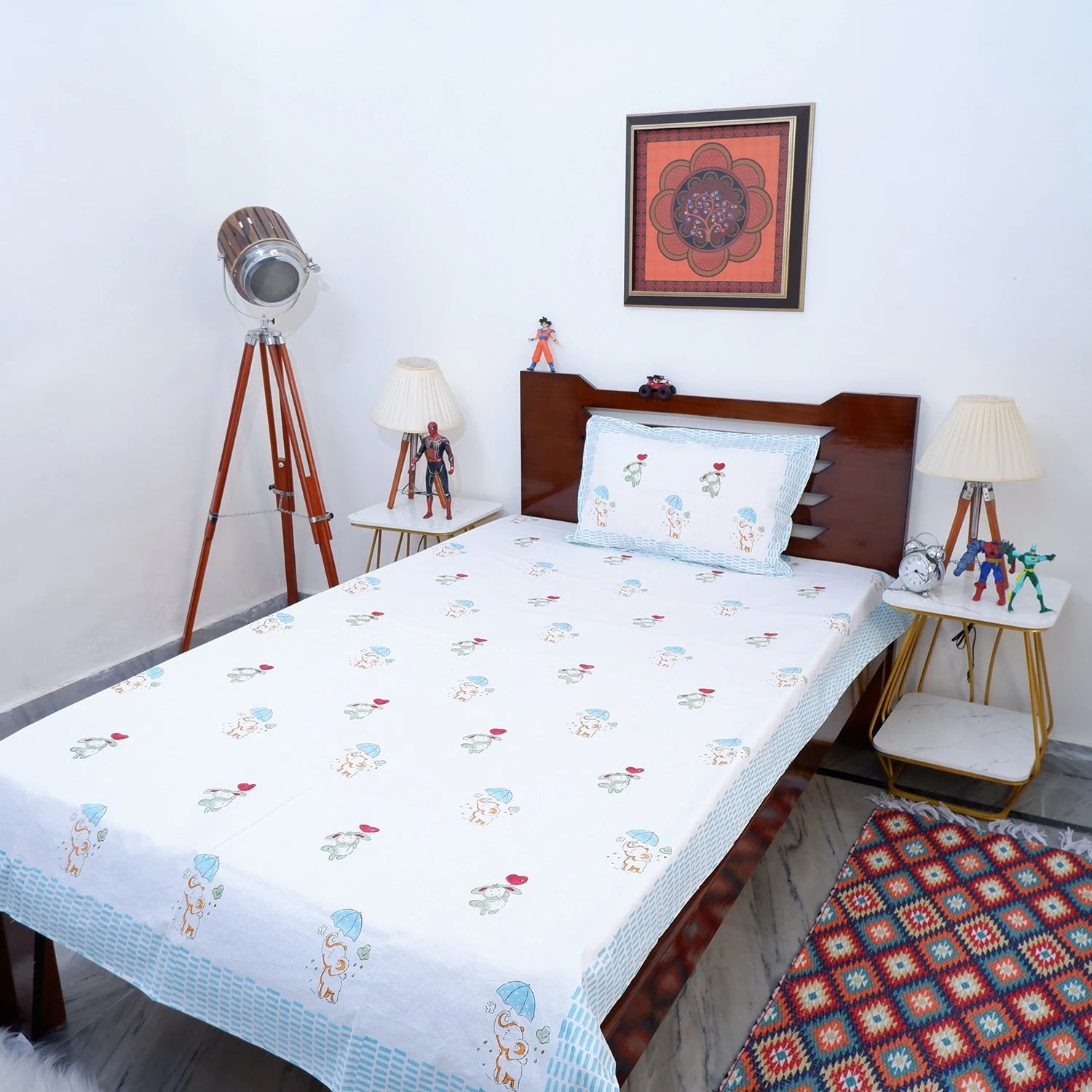 100% Pure Cotton Kid's Bed Sheet | Happy Sleep Sheet