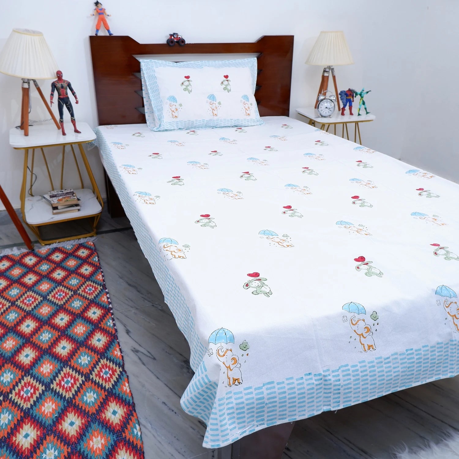 100% Pure Cotton Kid's Bed Sheet | Happy Sleep Sheet