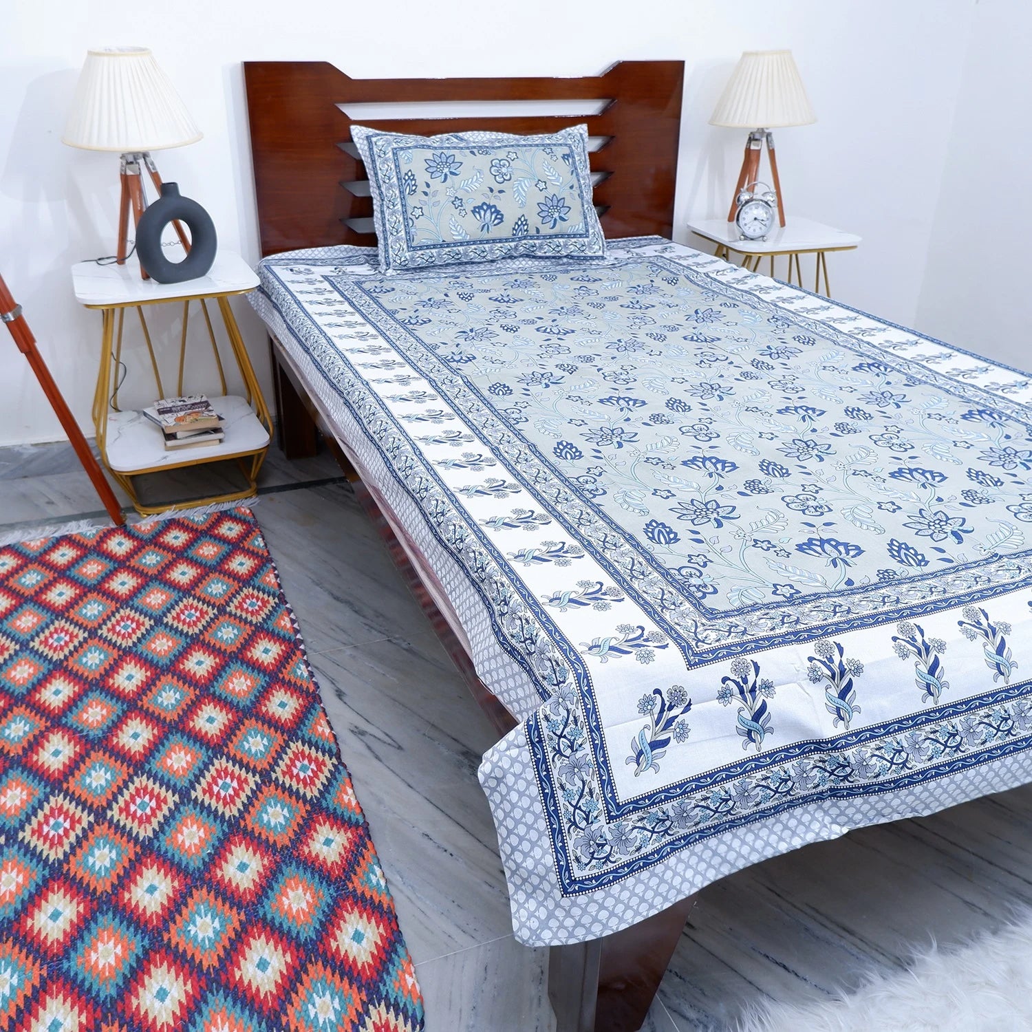 100% Pure Cotton Bed Sheet | Jacqueline