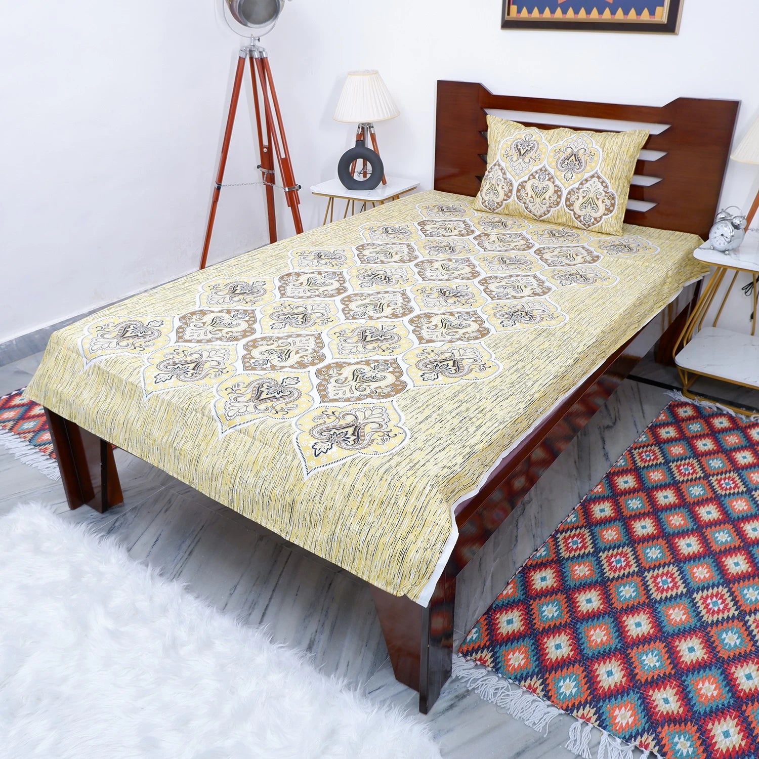 100% Pure Cotton Bed Sheet | Pooja