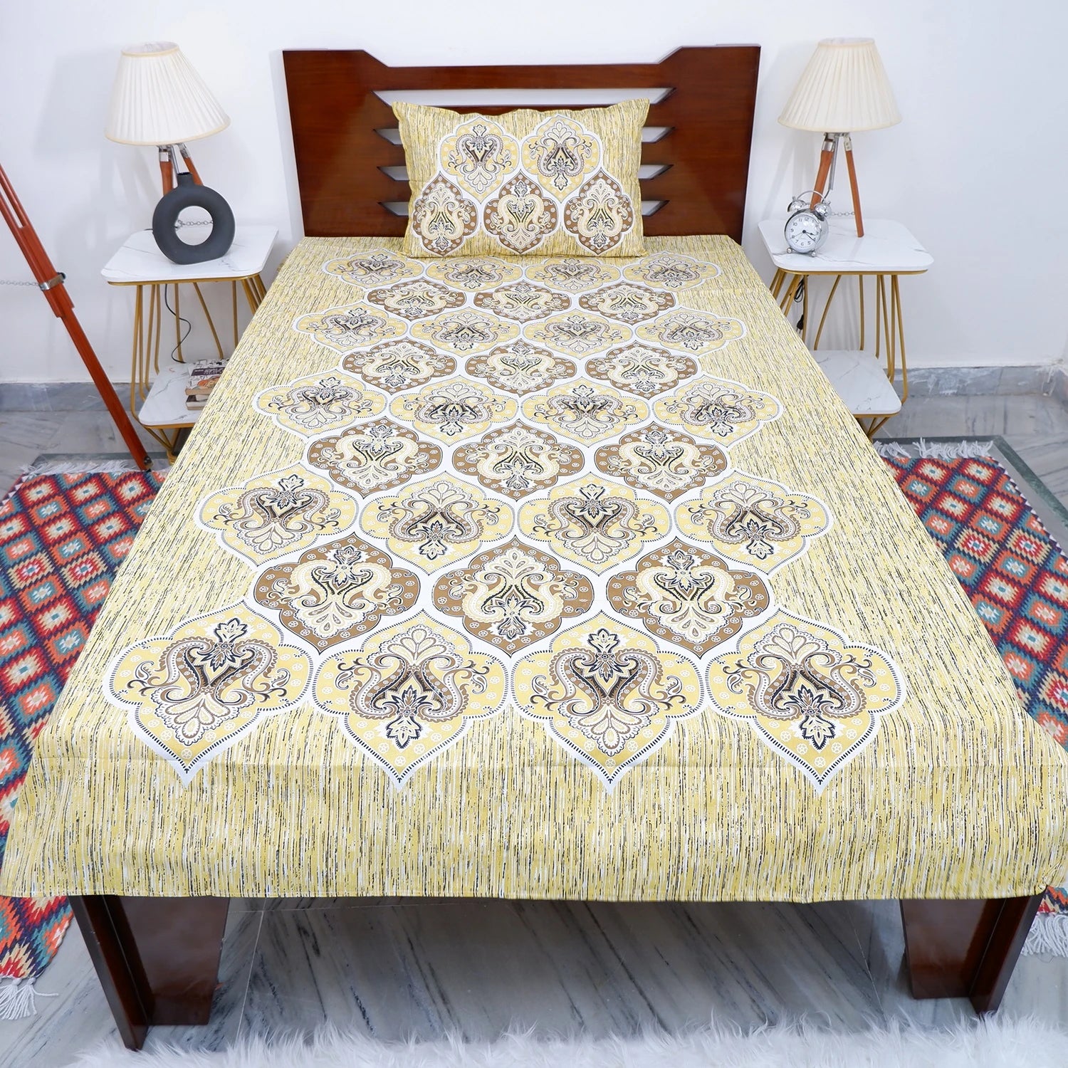 100% Pure Cotton Bed Sheet | Pooja