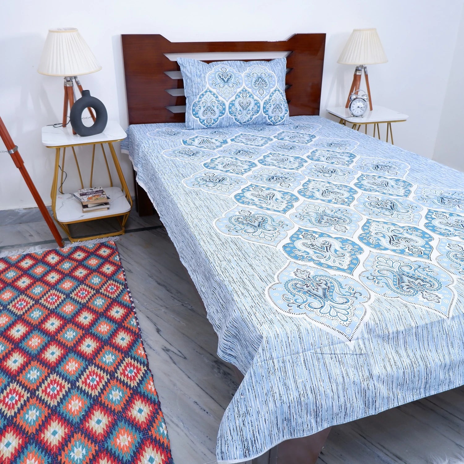 100% Pure Cotton Bed Sheet | Pooja