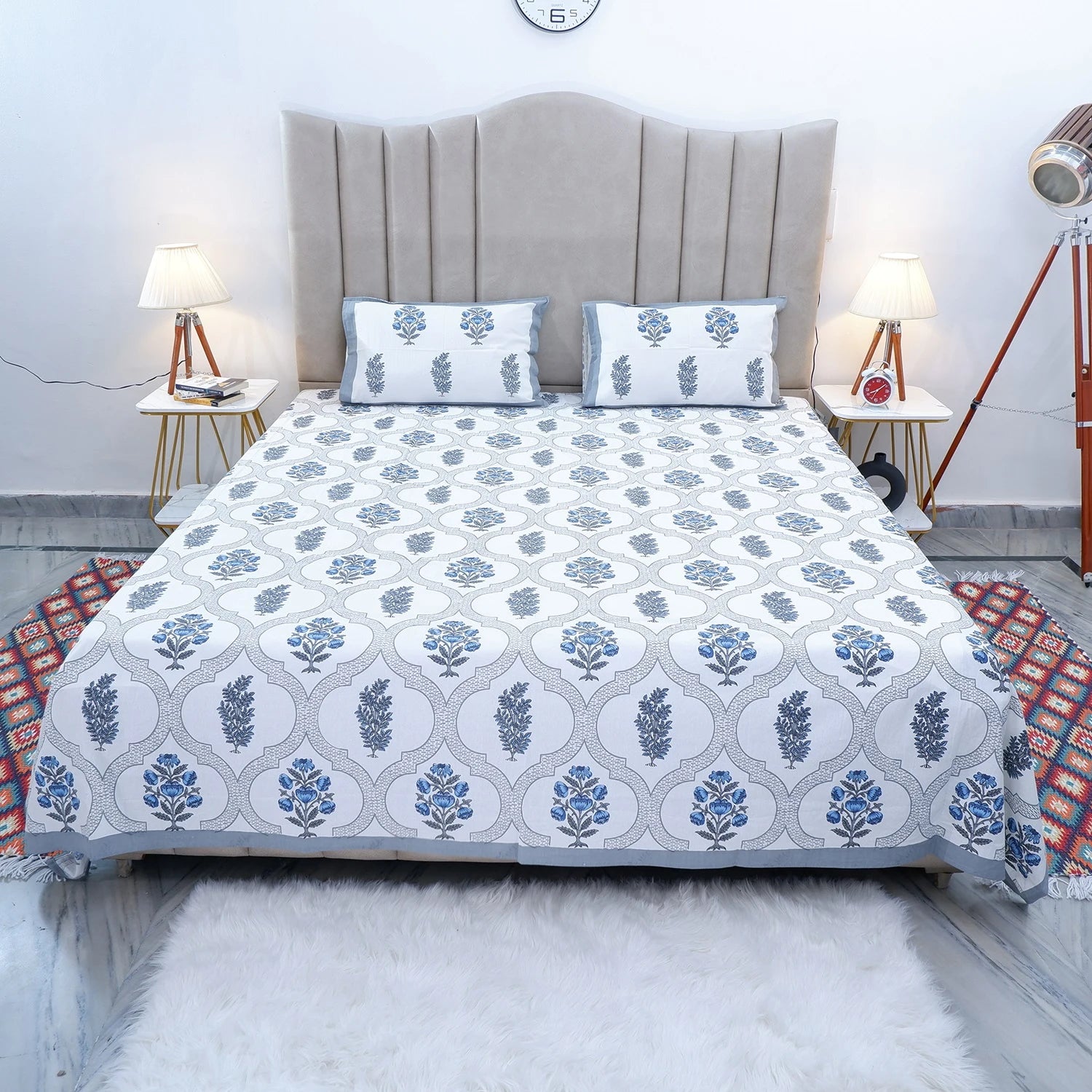 100% Pure Cotton Bed Sheet | Tania