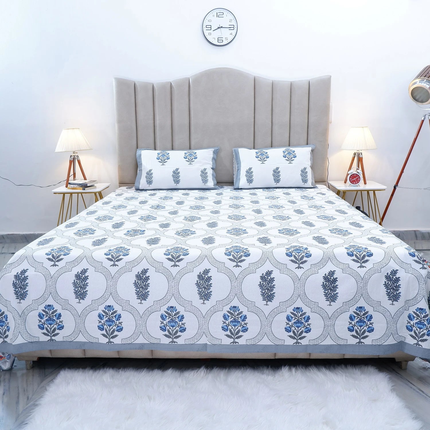 100% Pure Cotton Bed Sheet | Tania