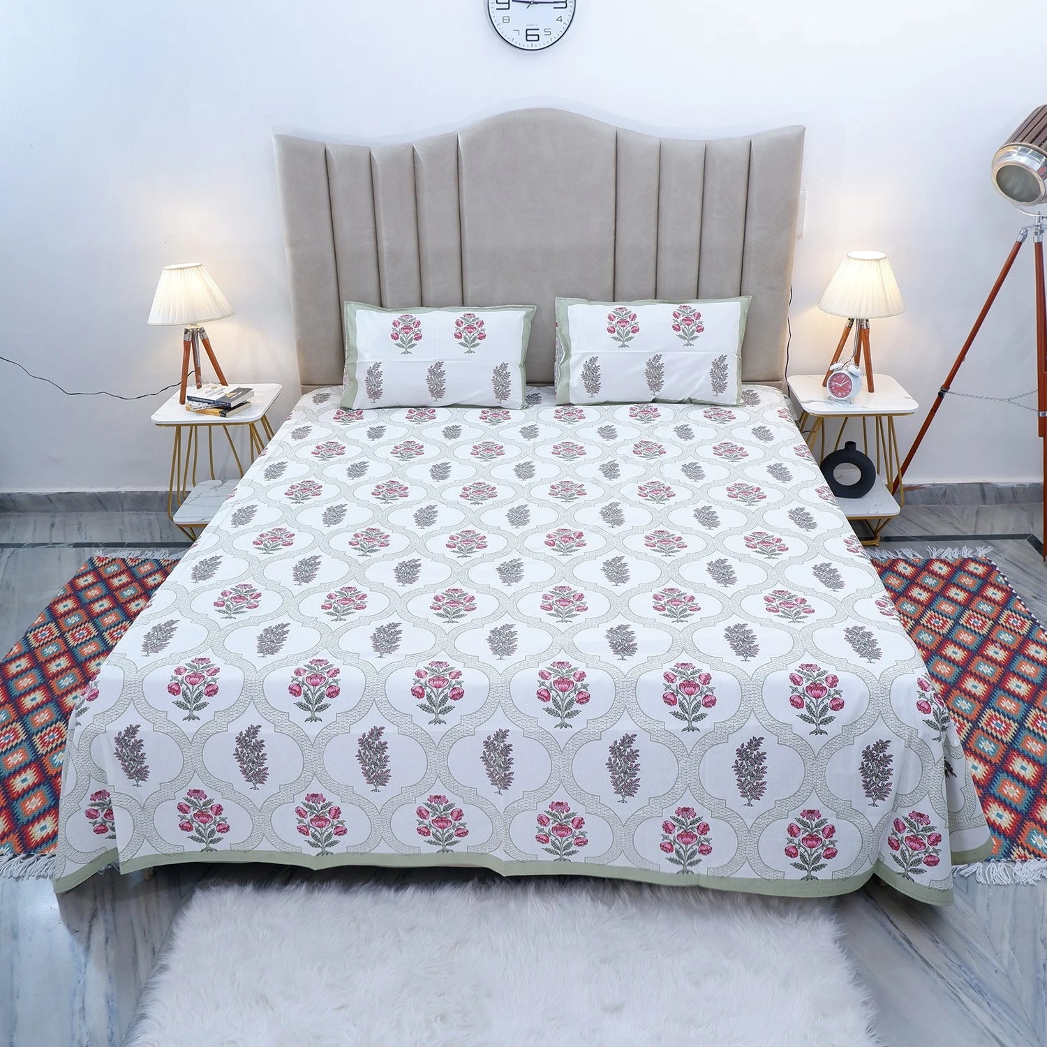 100% Pure Cotton Bed Sheet | Sonam