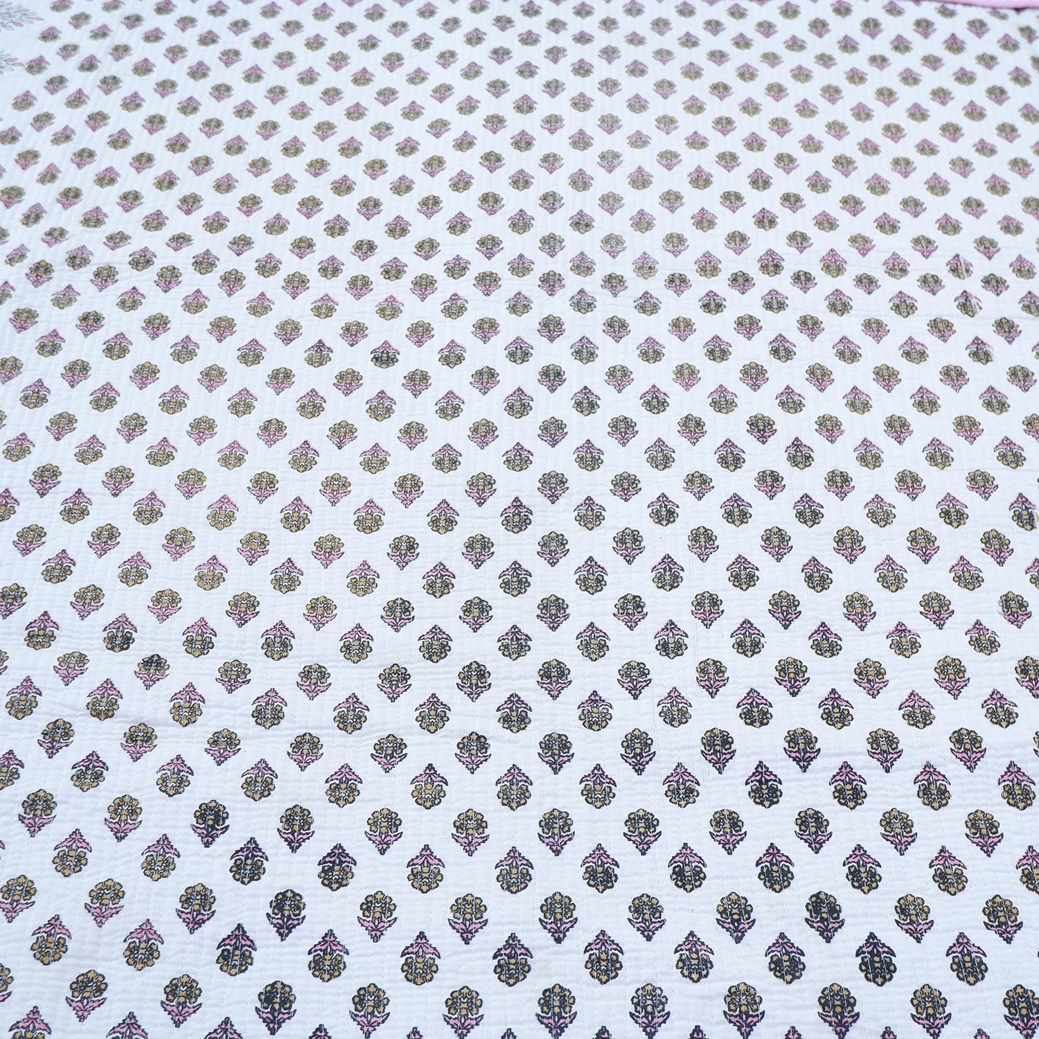 Premium Hand Block Print Cotton Bedcover | Hema