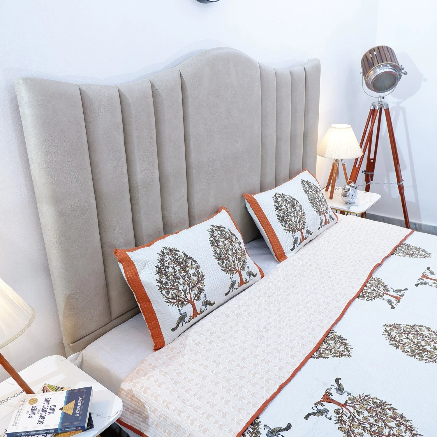 Premium Hand Block Print Cotton Bedcover | Shilpa