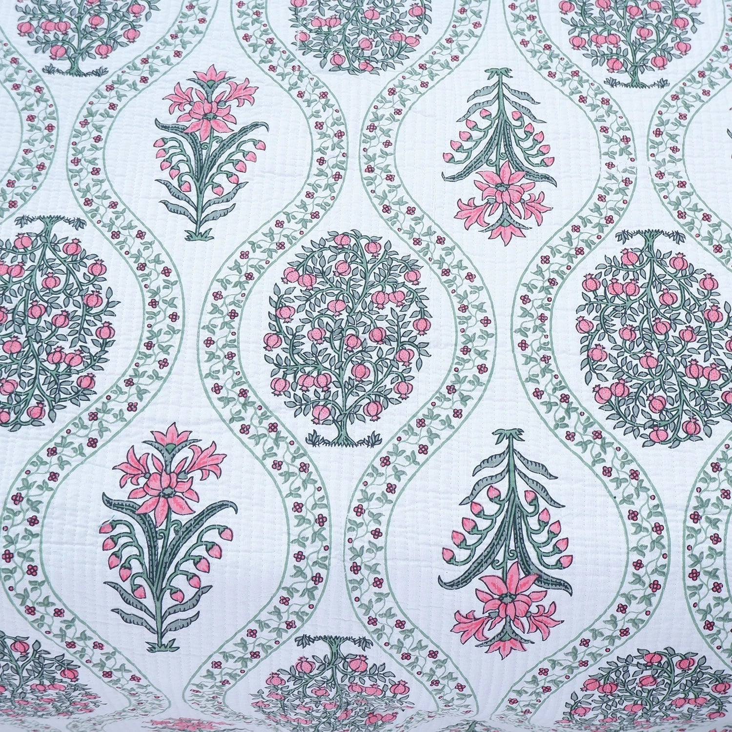 Premium Hand Block Print Cotton Bedcover | Raveena