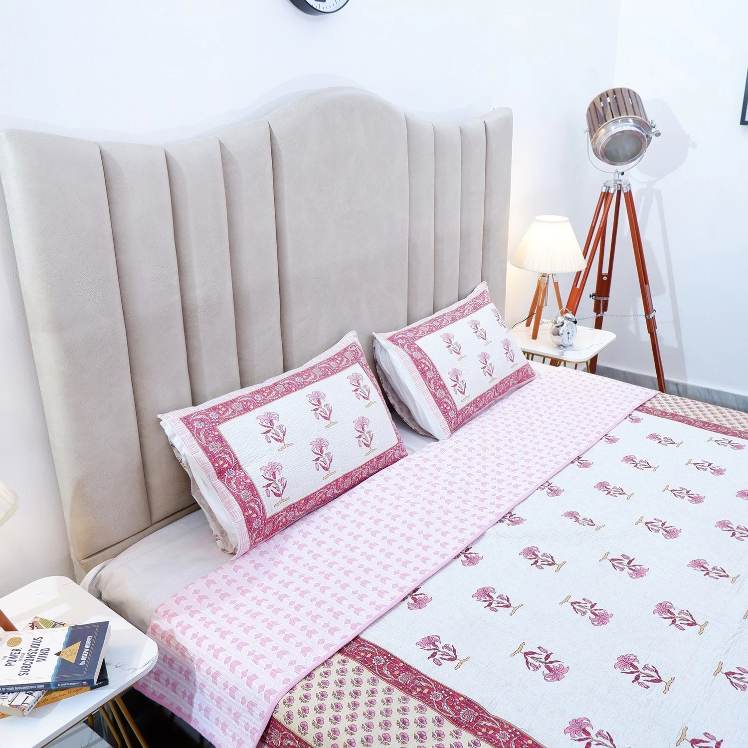 Premium Hand Block Print Cotton Bedcover | Mrunal