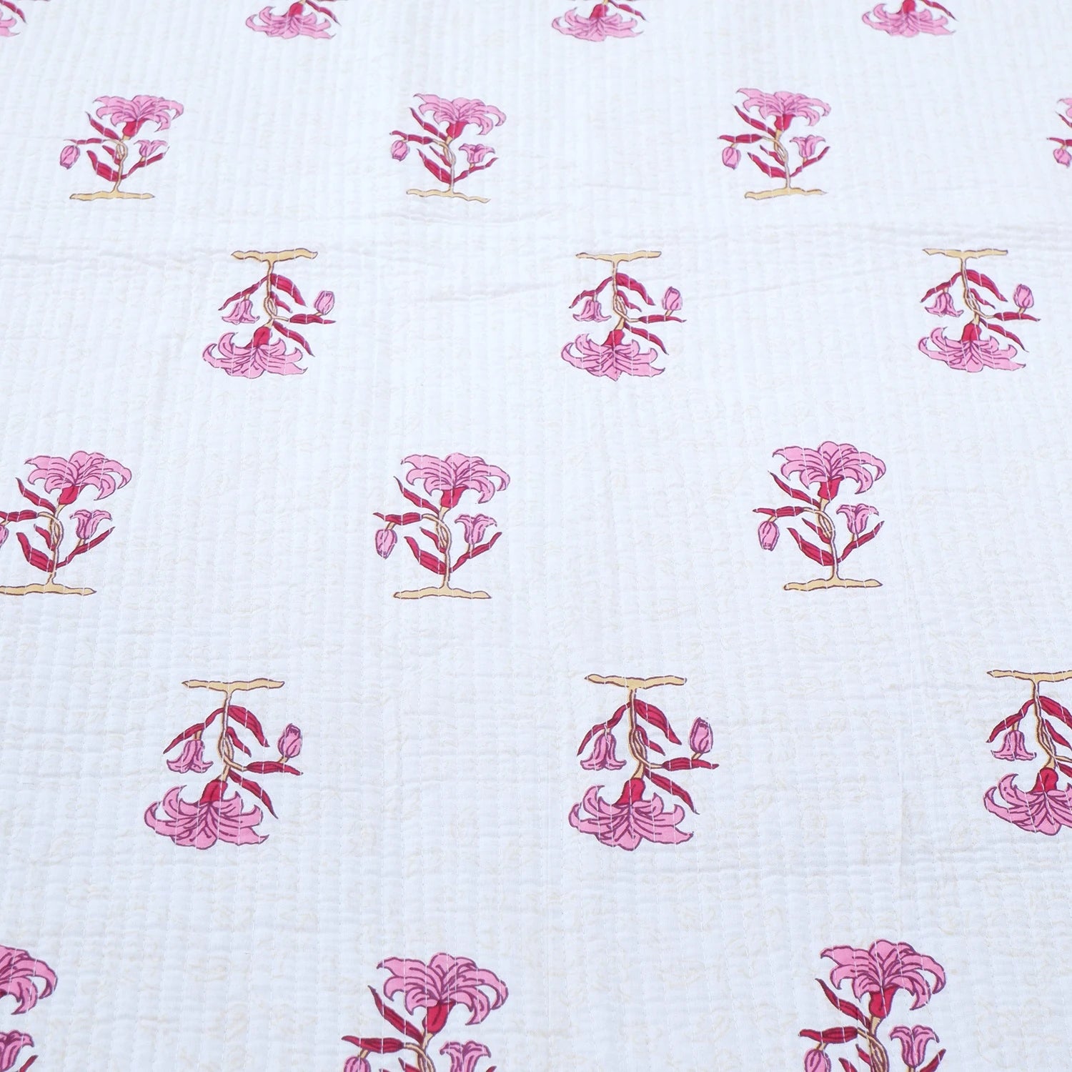 Premium Hand Block Print Cotton Bedcover | Mrunal