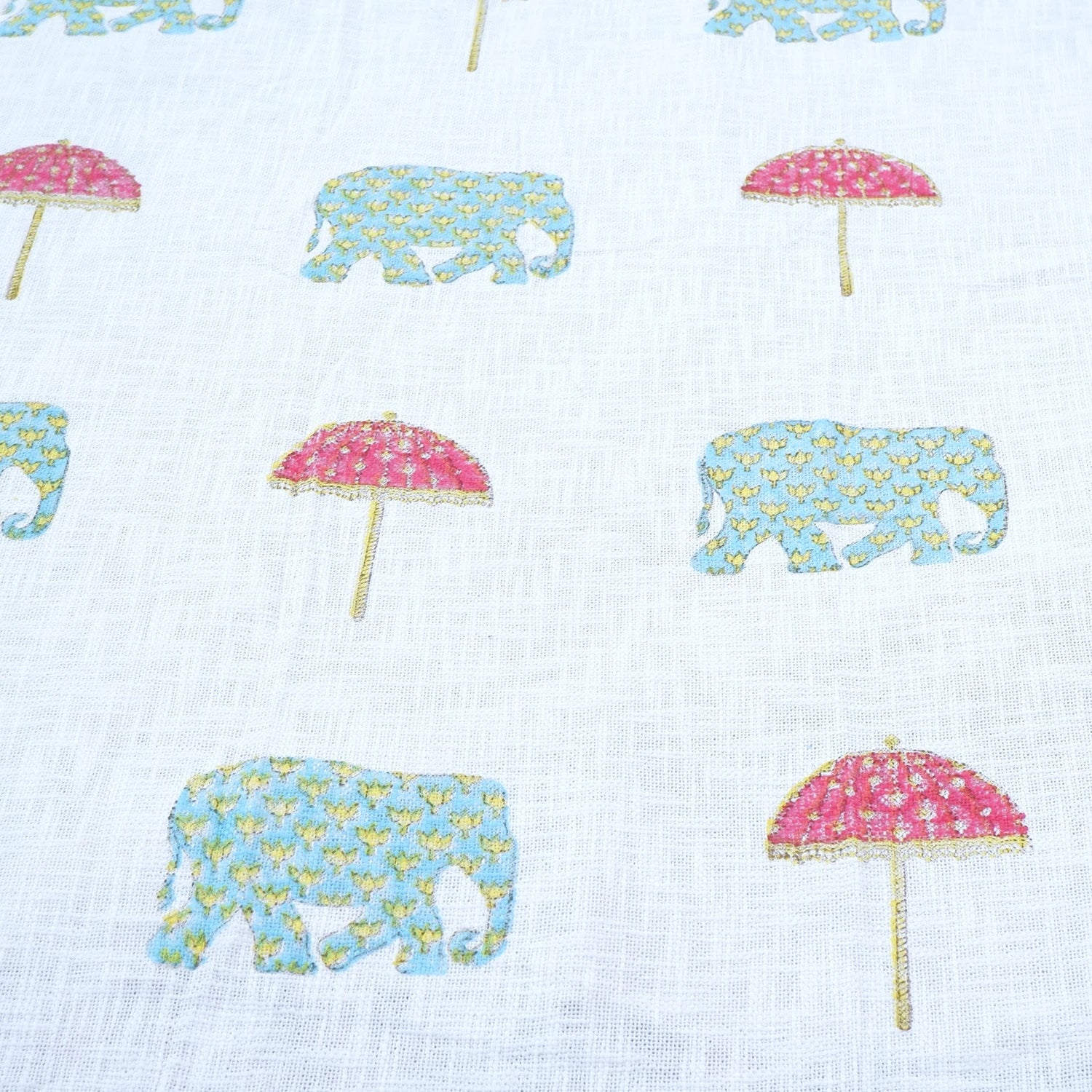 Premium Block Print Jute Cotton Bedcover | Sushmita