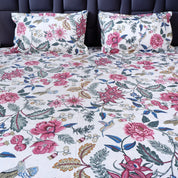 100% Pure Cotton Bed Sheet | Floral Fancy Bedding
