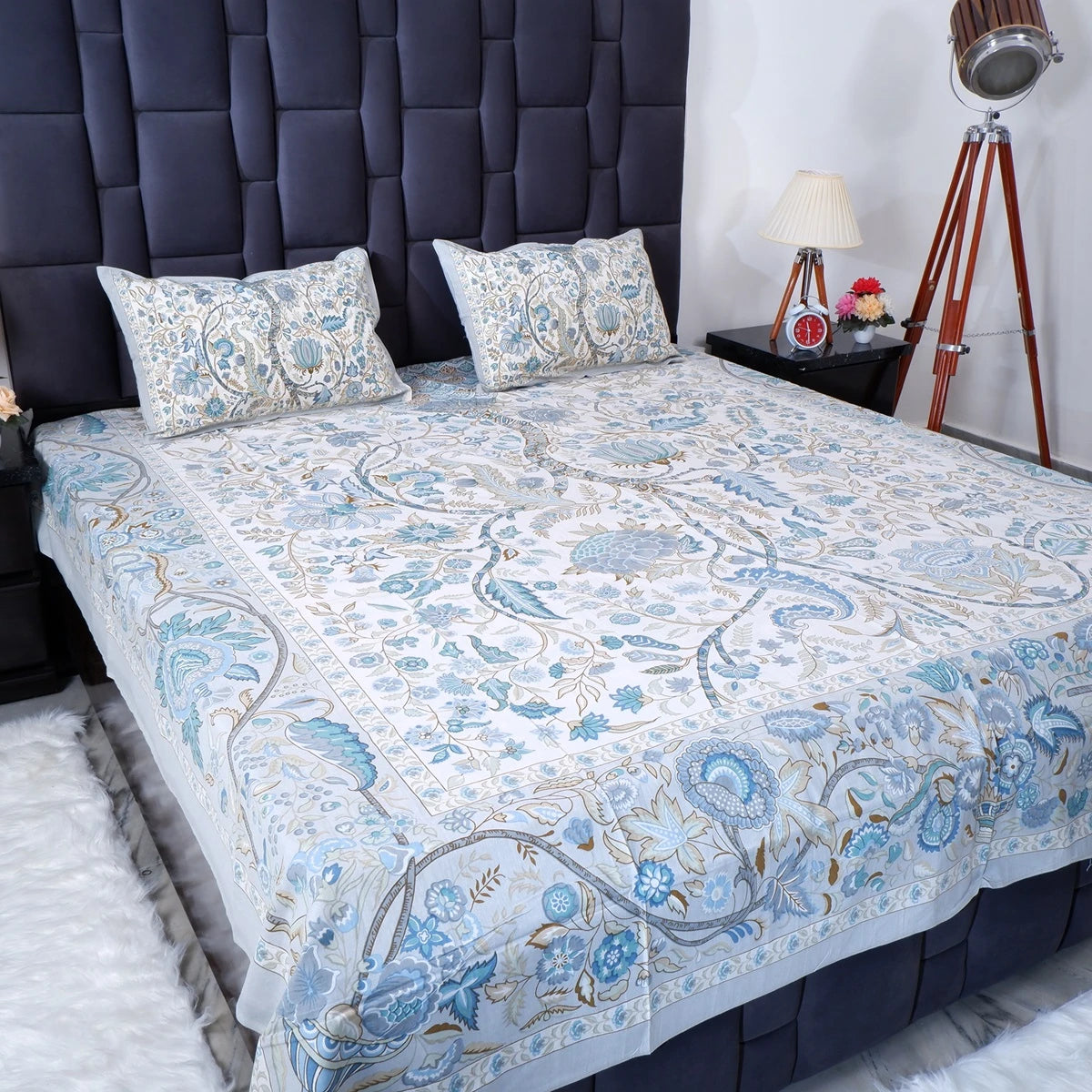100% Pure Cotton Bed Sheet | Floral Cotton Fantasy