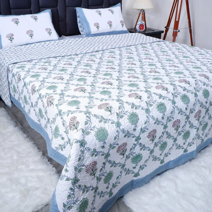 Premium Hand Block Print Cotton Bedcover | Nargis