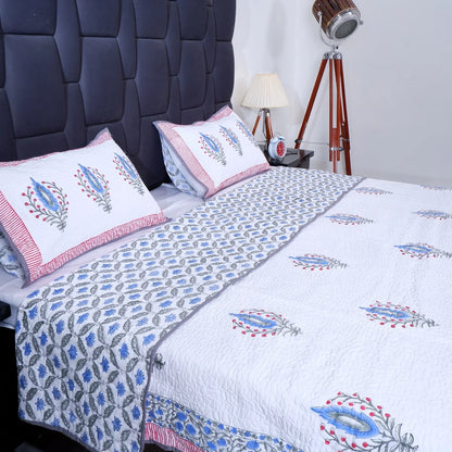 Premium Hand Block Print Cotton Bedcover | Ameesha