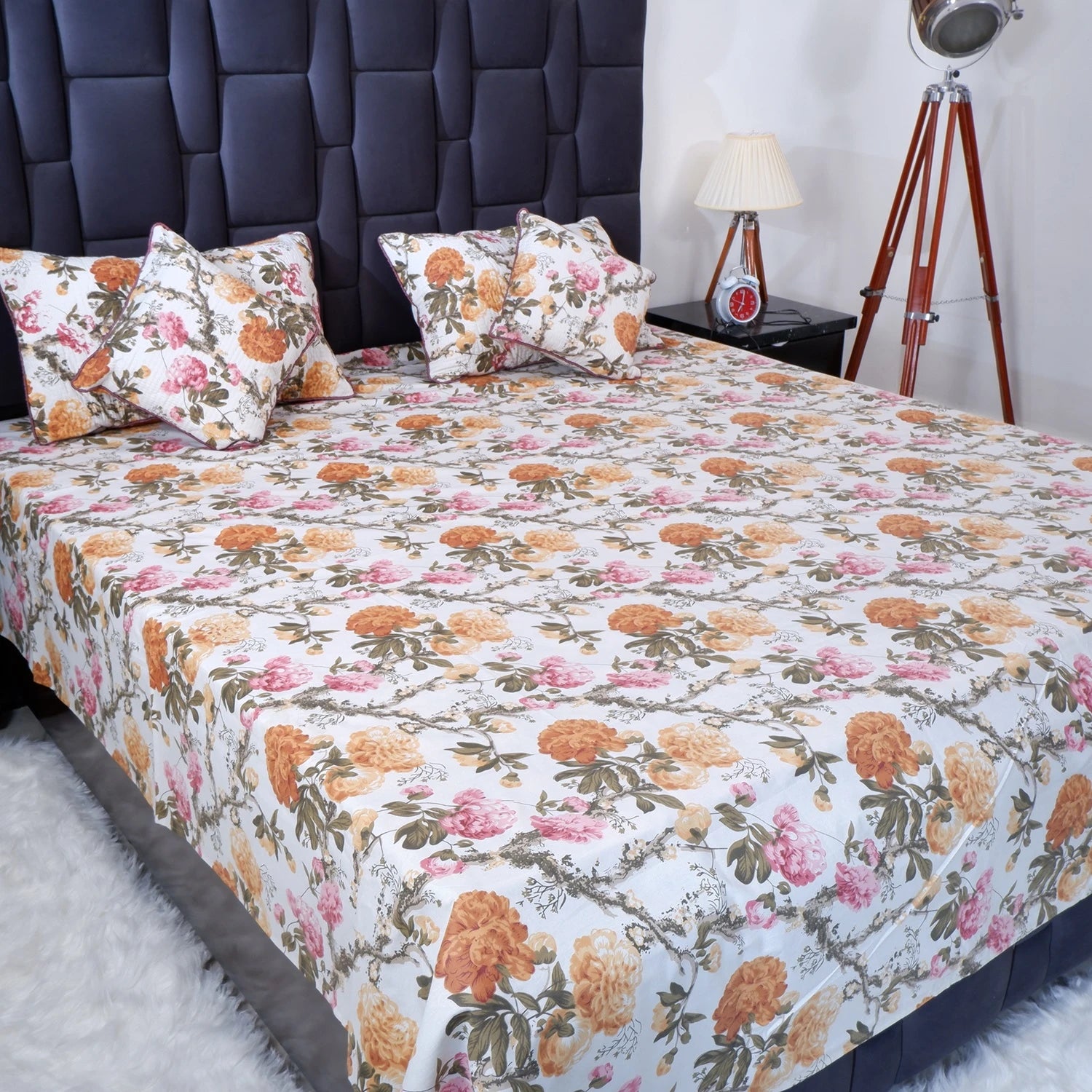 100% Pure Cotton Bed Sheet | Soft Sunny Slumber