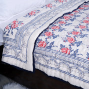 Hand Block Print Mulmul Cotton Quilt | Cozy & Comfortable