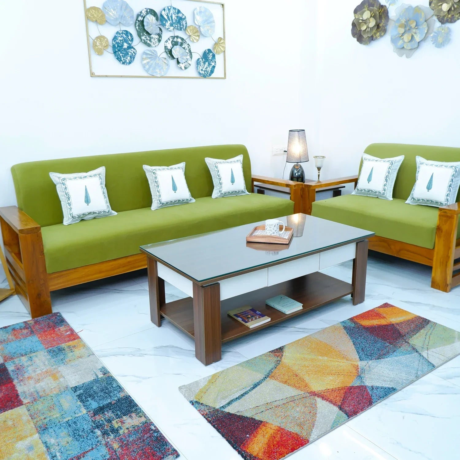 Pure Cotton Hand Block Printed Cushion Cover - Shakeeza - Tarvik