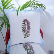 Nature-Inspired: Hand-Block Printed Jute Cushion Covers
