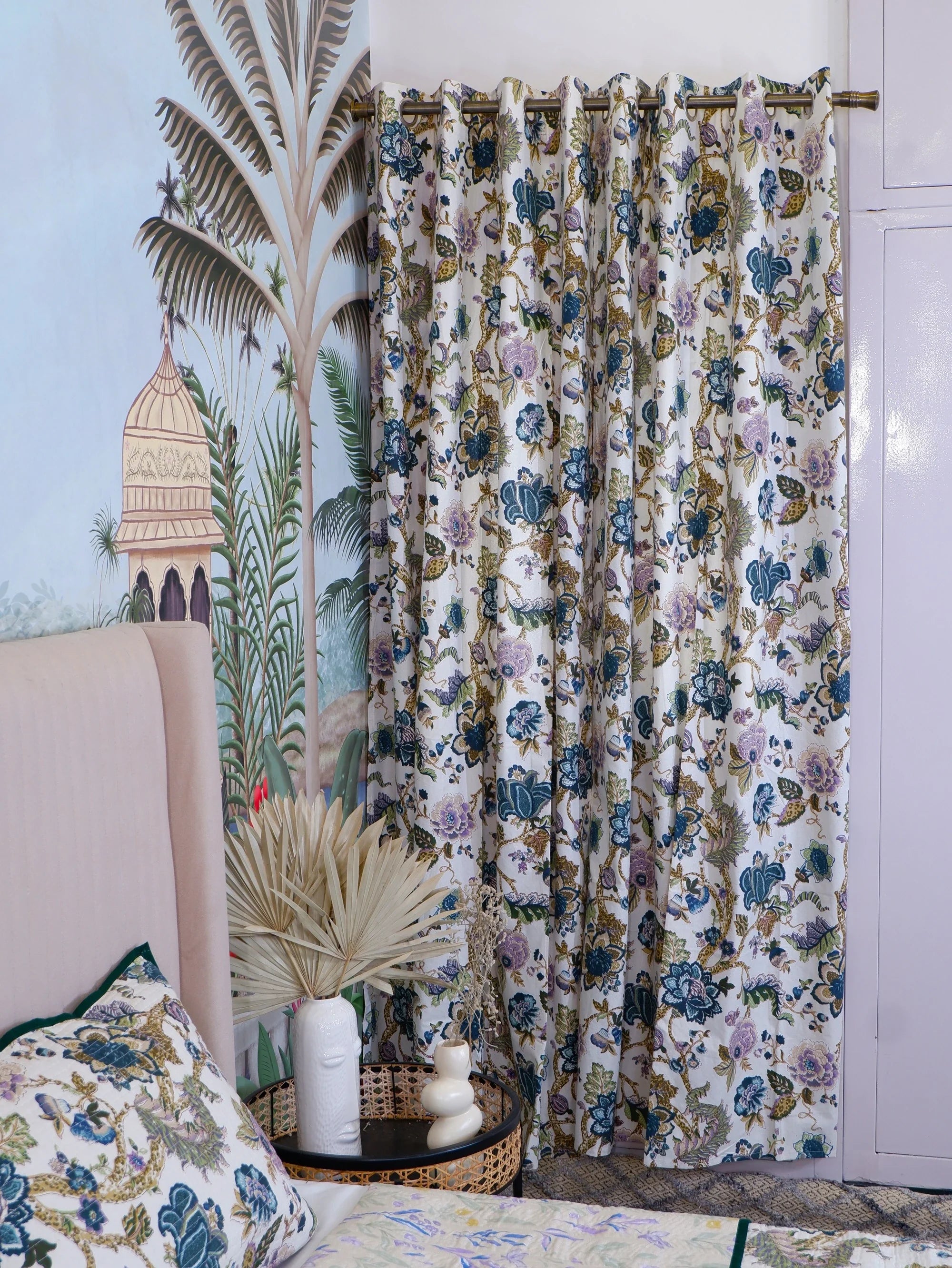 Hand Block Print Curtains | Misha