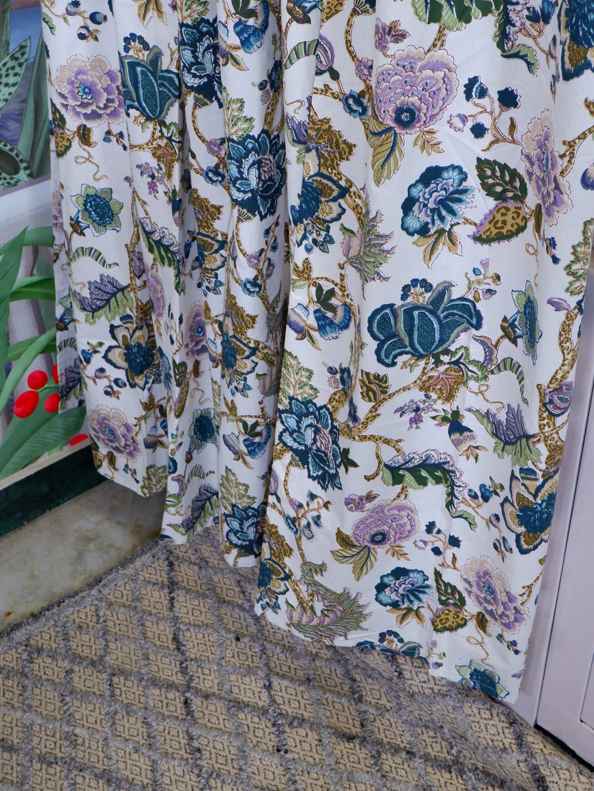 Hand Block Print Curtains | Misha