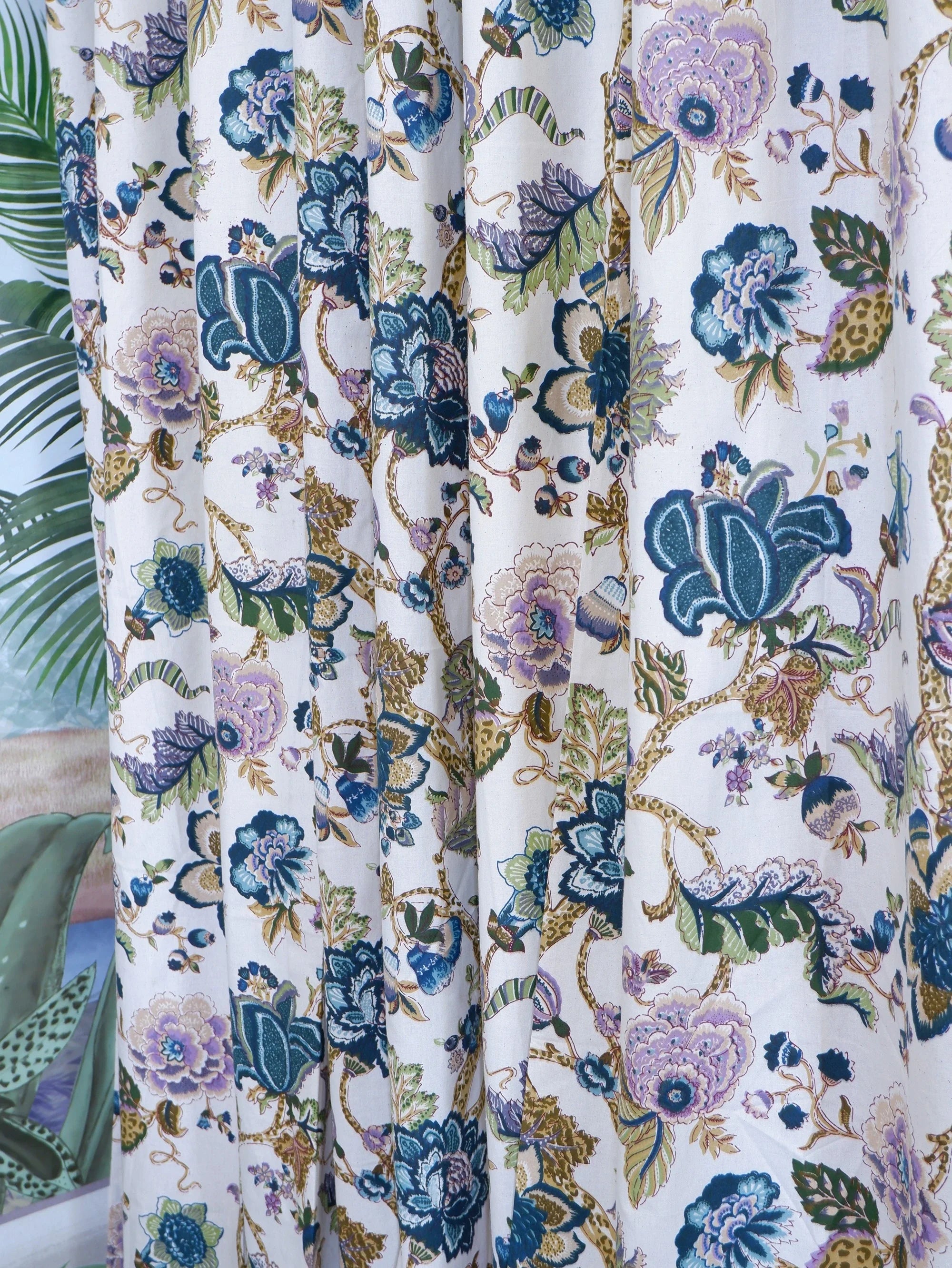 Hand Block Print Curtains | Misha