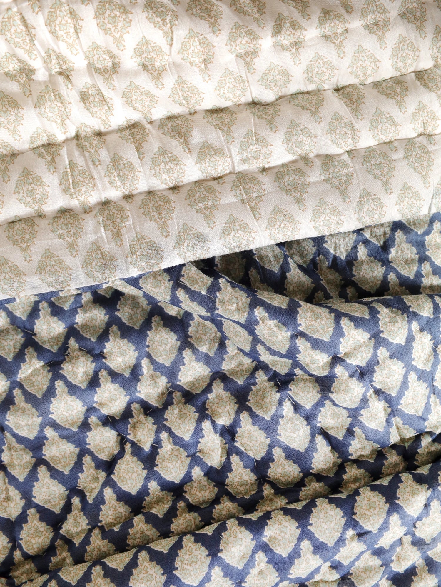 All Season Jaipuri Quilt | 100% Pure Cotton | Block Print | Single Bed - Taisha