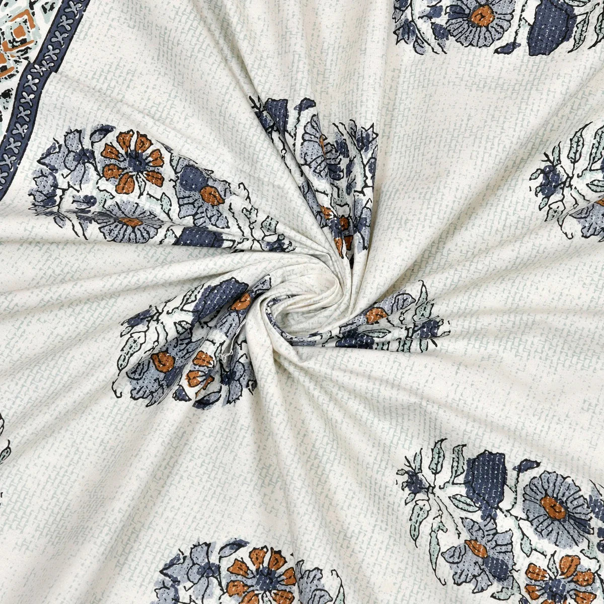 100% Pure Cotton | Single Bed | Bed Sheet - Meera