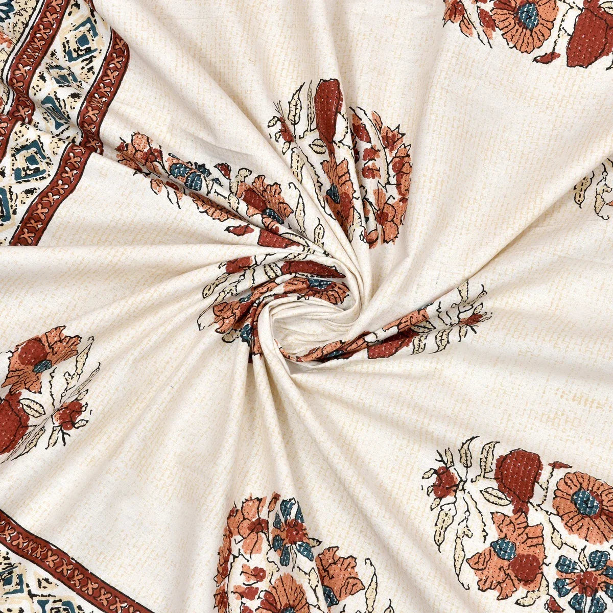 100% Pure Cotton | Single Bed | Bed Sheet - Ishita