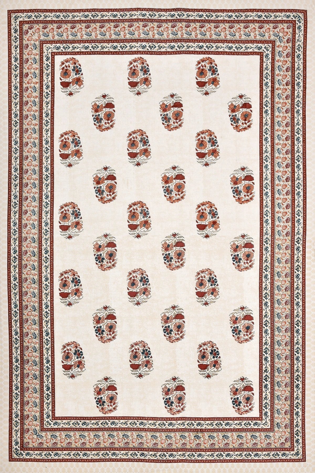 100% Pure Cotton | Single Bed | Bed Sheet - Ishita