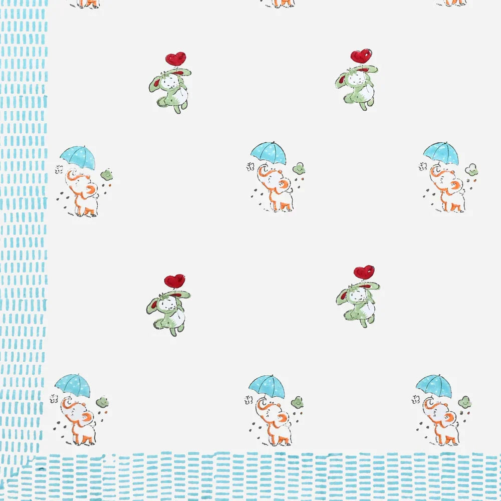 Happyland Printed Kids Cotton Dohar - Single Bed Size (40x60 Inches)