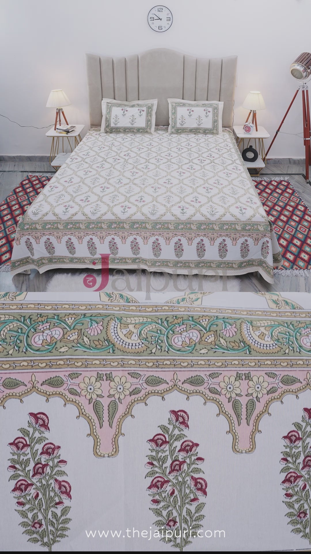 100% Pure Cotton Bed Sheet | Parul