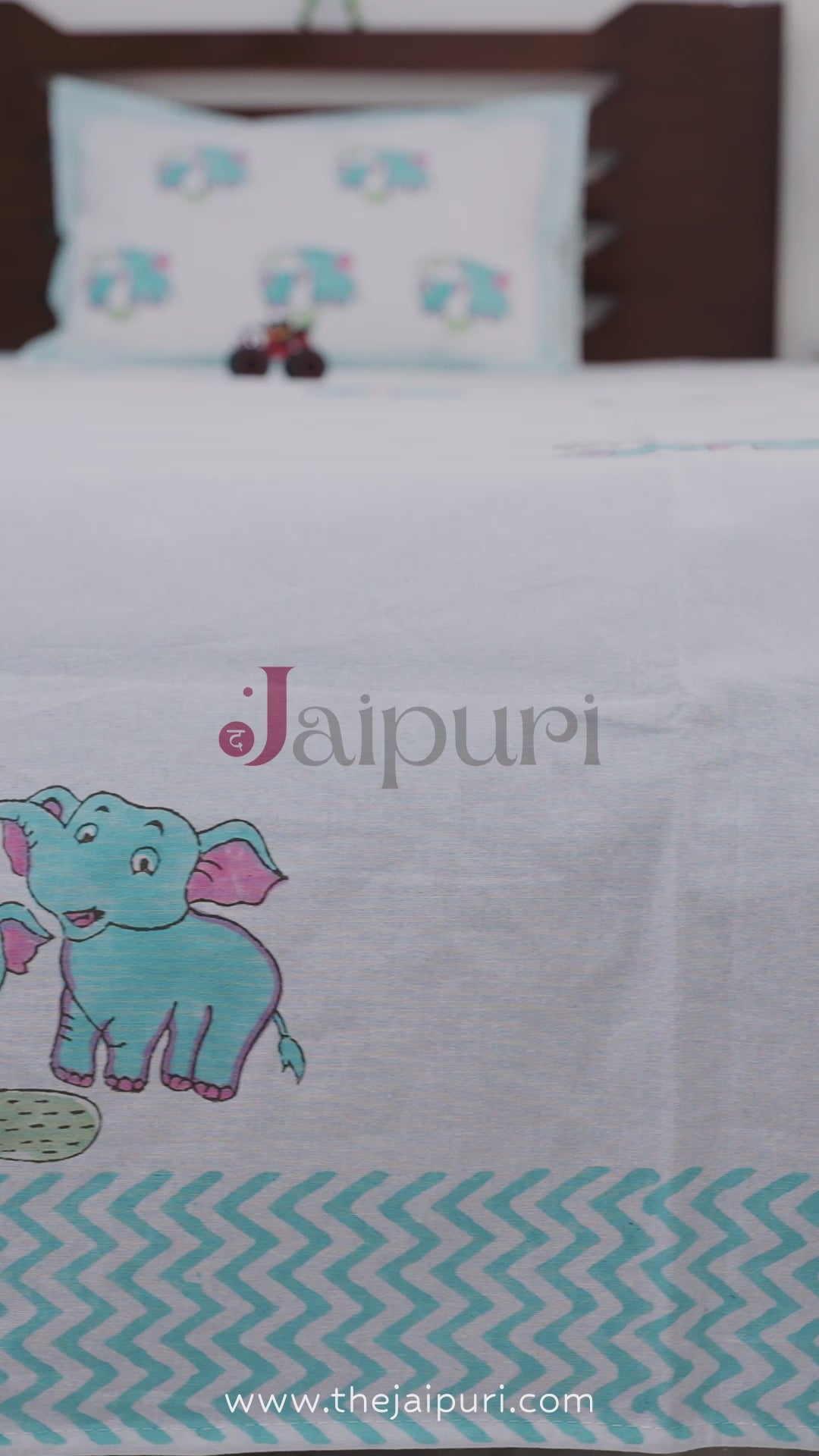 100% Pure Cotton Kid's Bed Sheet | Jungle Journey Softness