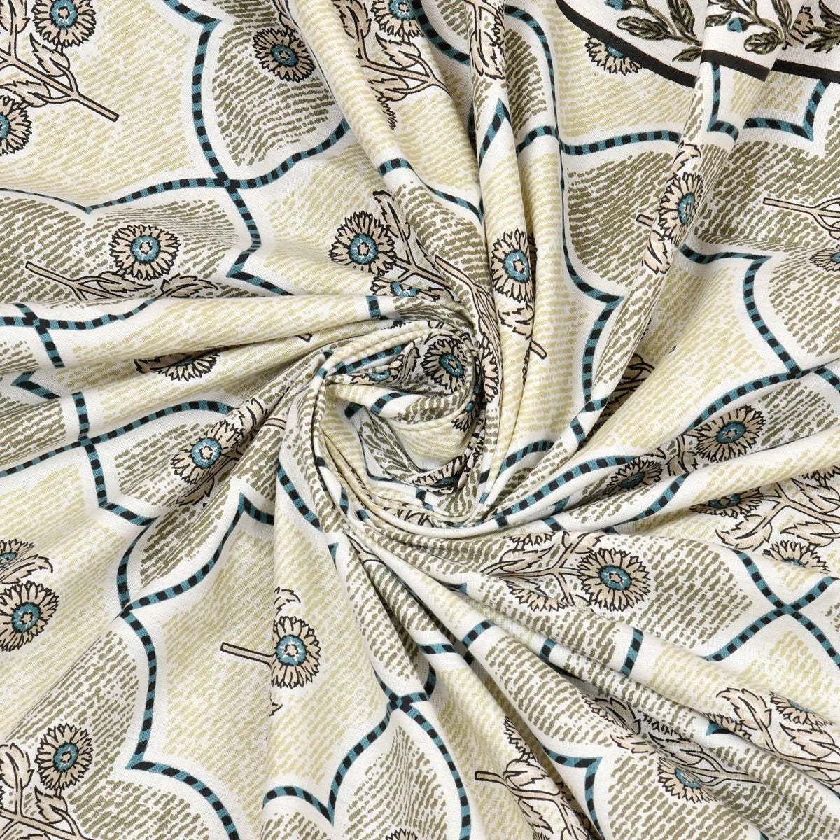 100% Pure Cotton | Single Bed | Bed Sheet - Saanvi